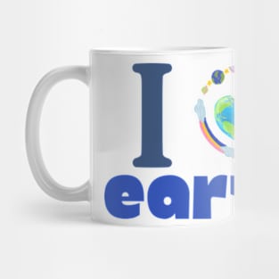 I LOVE earth day gift 2024 april 22 Mug